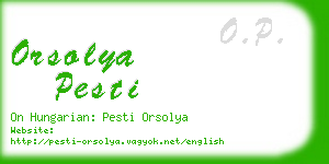 orsolya pesti business card